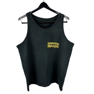 Vintage 90s Benson & Hedges Cigars Black & Gold Tank Top Shirt Size XL